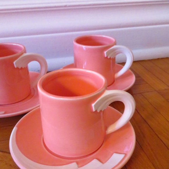 1980's Vintage - Fujimori by Kato Kogei - SOCIETY - 6 Pieces - Tea cup/saucer - Picture 2 of 8